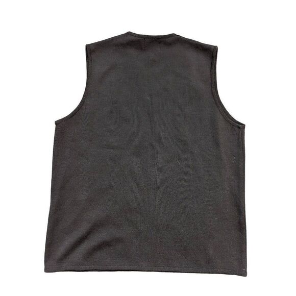 LeRoy Vintage Men's Brown V-Neck Vest Tank-Top Size M - Picture 3 of 5